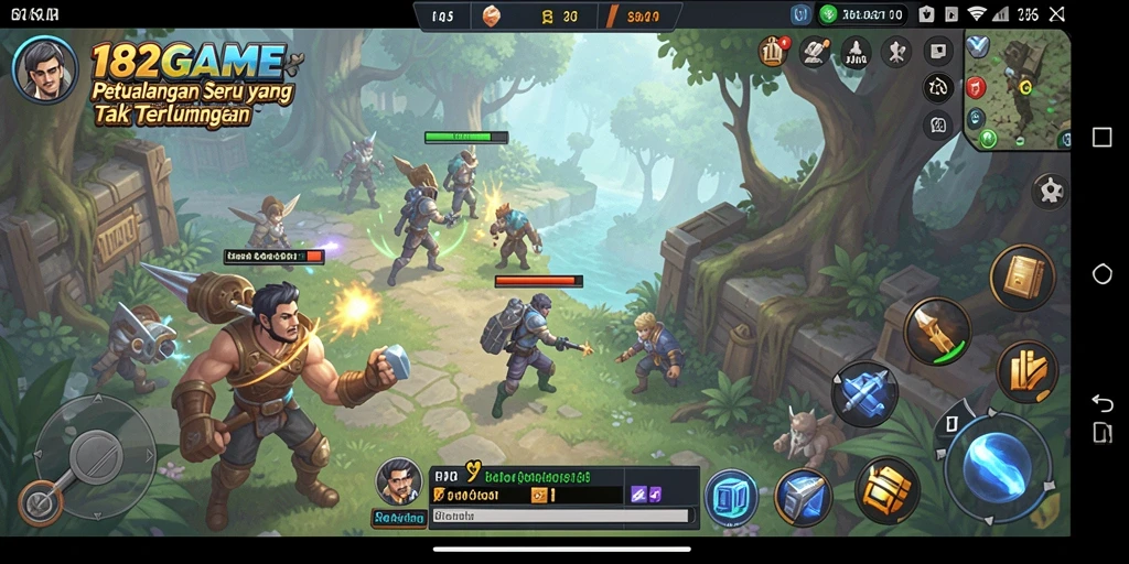 Tampilan gameplay menarik dalam petualangan seru 182GAME.