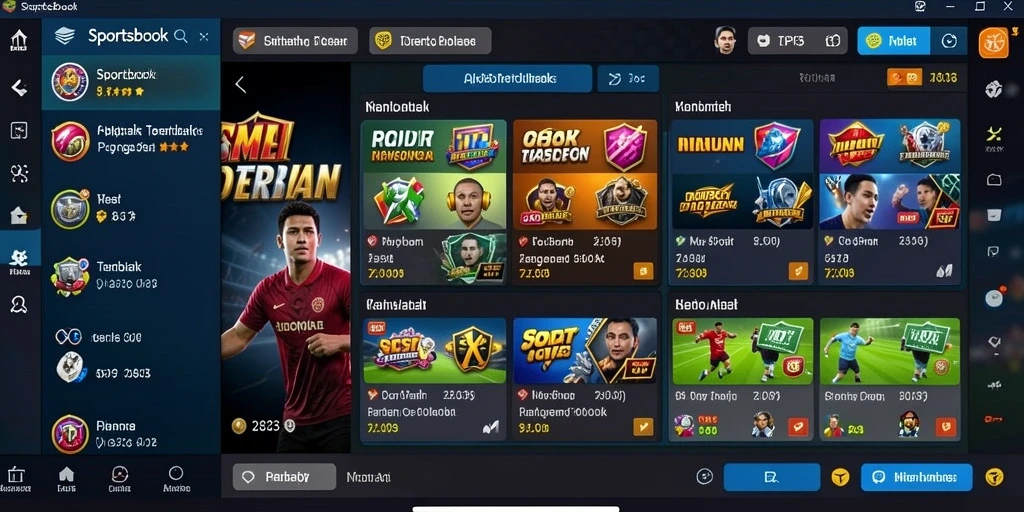 Tampilan gameplay menarik dari API33 dengan fitur Sportsbook.