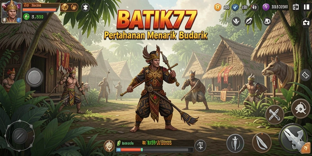 Gameplay seru dengan berbagai menara batik.