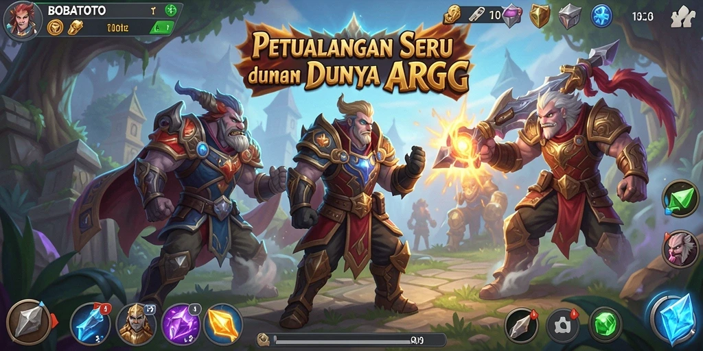 Screenshot gameplay BOBATOTO dengan aksi pertarungan yang mendebarkan.