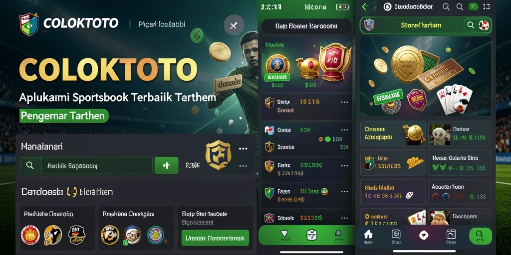 Tampilan antarmuka COLOKTOTO dengan opsi taruhan olahraga yang beragam.