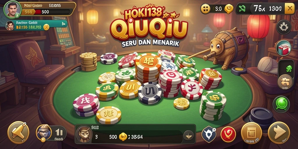 Screenshot HOKI138 menampilkan gameplay QiuQiu yang seru.