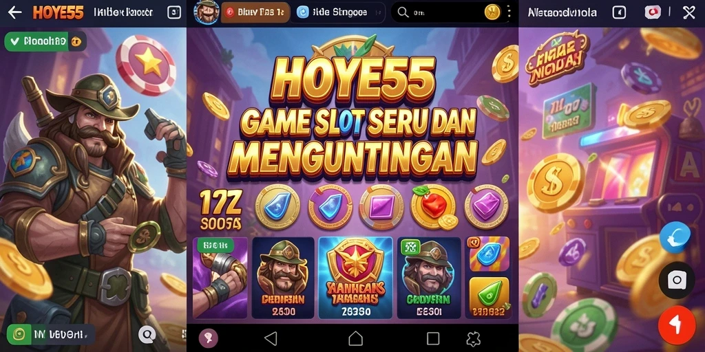 Tampilan menarik dari gameplay Slot di HOYE55.