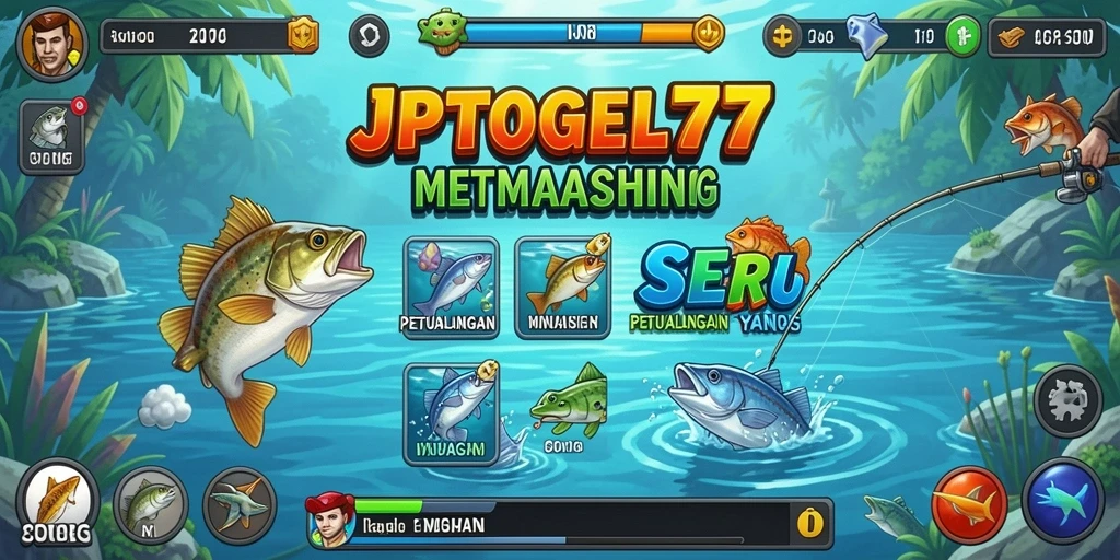 Screenshot gameplay JPTOGEL77 menampilkan aksi memancing yang mendebarkan.