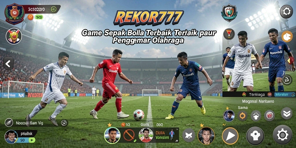 Gameplay menarik di REKOR777 dengan aksi sepak bola nyata.