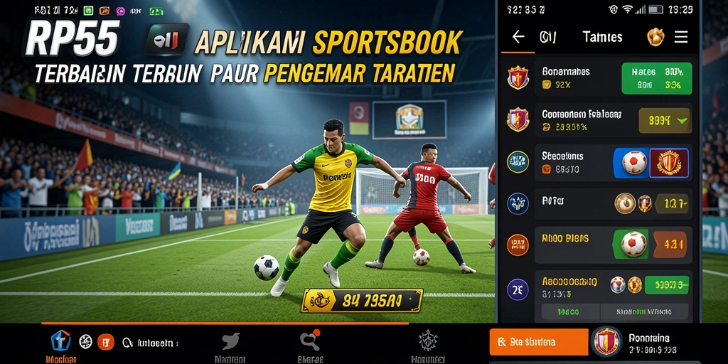 Screenshot gameplay menunjukkan fitur taruhan langsung di RP55.