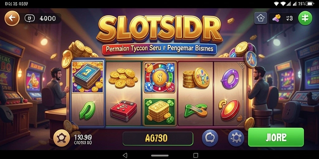 Gameplay SLOTSIDR dengan grafis kasino yang menawan.