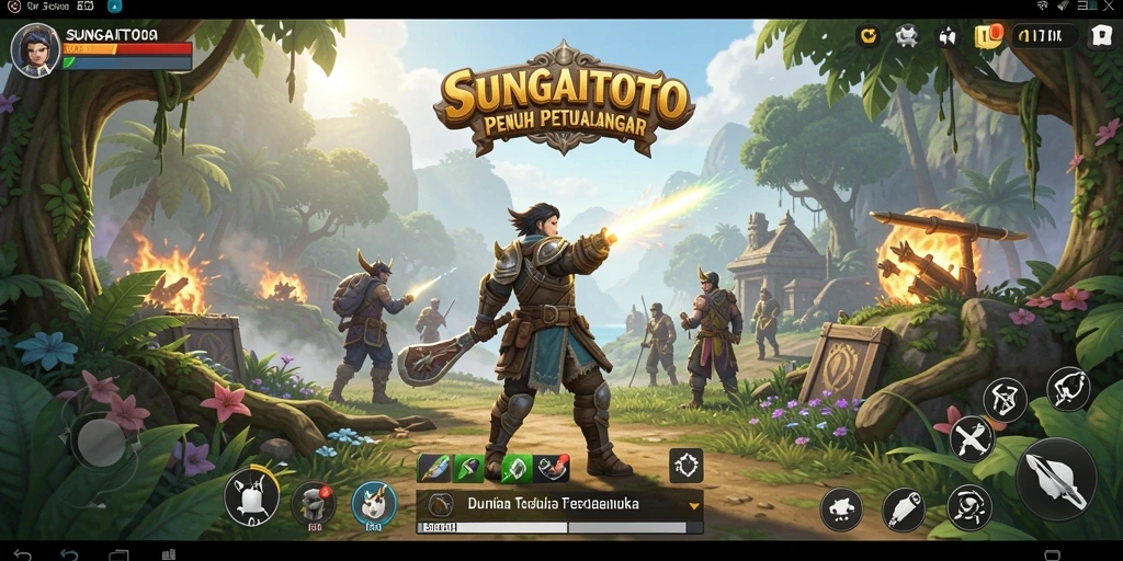 Gameplay SUNGAITOTO menampilkan petualangan seru di dunia terbuka.