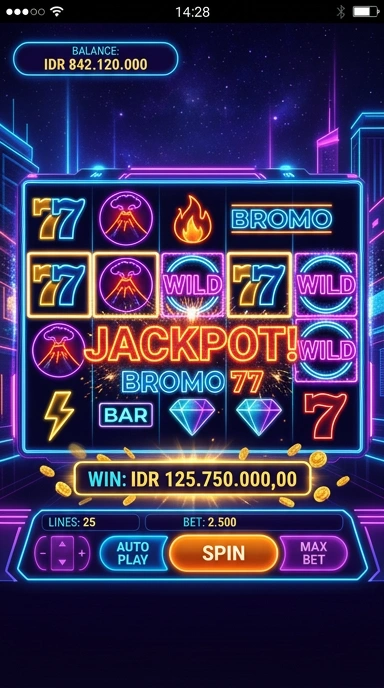 Tampilan antarmuka bromo77 yang intuitif untuk kemudahan penggunaan.